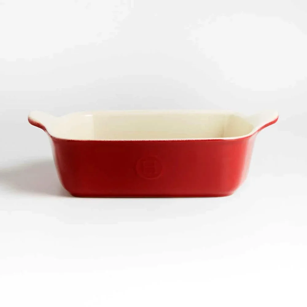Emile Henry France Vintage Red Square Baking Dish 9 x 9